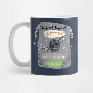 Weekend Forecast - Knitting Mug